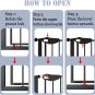 Triple Lock Baby Gate for Stairs Doorways and House 31" to 86" Extra Wide Pressu