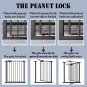 Triple Lock Baby Gate for Stairs Doorways and House 31" to 86" Extra Wide Pressu