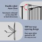 Triple Lock Baby Gate for Stairs Doorways and House 31" to 86" Extra Wide Pressu