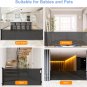 120 Inches Extra Wide Retractable Baby Gates for Large Openings, Baby Gates for