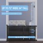 Retractable Baby Gate,  Retractable Dog Gate for Babies and Pets 34" Tall Extend