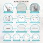 Removable Safety Retractable Gate for Baby and Pets Extended Indoor and Outdoor