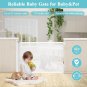 Retractable Baby Gate, Dog Gate for Stairs and Doorways,Extends up to 51" Wide B
