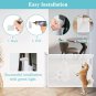 Retractable Baby Gate, Dog Gate for Stairs and Doorways,Extends up to 51" Wide B