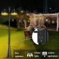 Dusk to Dawn Outdoor Lamp Post Lights with GFCI Outlet,Double-Head Farmhouse Str