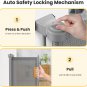 Retractable Baby Gates, Double Lock Safety Retractable Dog Gate for Baby and Pet