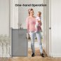 Retractable Baby Gates, Double Lock Safety Retractable Dog Gate for Baby and Pet