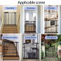 Extra Wide Baby Gate Extra Wide Extra Tall Dog Gates for Stairs Doorways Black M