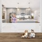 115 Inch Retractable Dog Gate Extra Long Baby Gate for Kids or Pets and No Drill