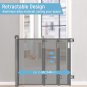 Retractable Baby Gate, Baby Gate for Stairs, Retractable Dog Gate, Baby Gate wit