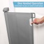 Retractable Baby Gate, Baby Gate for Stairs, Retractable Dog Gate, Baby Gate wit