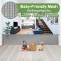 200 Inch Retractable Baby Gates Extra Wide Retractable Dog Gate for Super Wide O