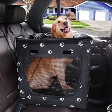 Cullaby Large Dog Car Seat for Large Dogs, Pet Car Seat for Medium Dogs under 50