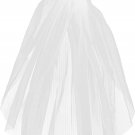 First Communion Veil for Girls Flower Girl White Veil with Comb Metal Short Wedd