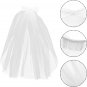 First Communion Veil for Girls Flower Girl White Veil with Comb Metal Short Wedd