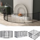 EPIKOIB 200" Wide Baby Gate Metal Safety Playpen - Fireplace Fence for Kids/Pet/