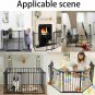 EPIKOIB 200" Wide Baby Gate Metal Safety Playpen - Fireplace Fence for Kids/Pet/