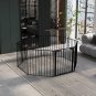 EPIKOIB 200" Wide Baby Gate Metal Safety Playpen - Fireplace Fence for Kids/Pet/