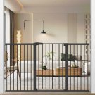 Stand 38.5" Extra Tall Dog Gate for the House - 65.35"-68.11" Wide Long Large Pr