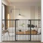 Stand 38.5" Extra Tall Dog Gate for the House - 65.35"-68.11" Wide Long Large Pr