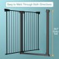 Stand 38.5" Extra Tall Dog Gate for the House - 65.35"-68.11" Wide Long Large Pr
