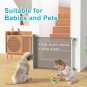 Retractable Baby Gates for Stairs Doorways, [Upgraded Double Lock] 34" Tall, Ext