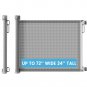 Retractable Baby Gates for Stairs Doorways, [Upgraded Double Lock] 34" Tall, Ext