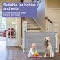 Retractable Baby Gates Extra Wide Grey, Probebi Retractable Dog Gate Extends to