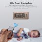 Quiet Register Booster Fan, Smart Register Vent Fits 4" X 10" Register Holes wit