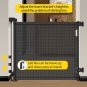 Retractable Baby Gate,Mesh Baby Gate or Mesh Dog Gate,33" Tall,Extends up to 55"