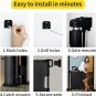 Retractable Baby Gate,Mesh Baby Gate or Mesh Dog Gate,33" Tall,Extends up to 55"