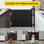Retractable Baby Gate,Mesh Baby Gate or Mesh Dog Gate,33" Tall,Extends up to 55"