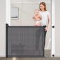 Retractable Baby Gate, 33" Tall, Extends up to 72" Extra Wide Baby Gate, Mesh Ga