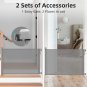 Retractable Baby Gate, 33" Tall, Extends up to 55'' Wide, Mesh Child Safety Baby