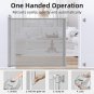 Retractable Baby Gate, 33" Tall, Extends up to 55'' Wide, Mesh Child Safety Baby