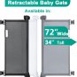 Retractable Baby Gates for Staris - Probebi Retractable Dog Gate, Indoor Safety