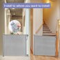Retractable Baby Gate, 33" Tall, Extends up to 55" Wide, Child Safety Baby Gates
