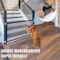 Portable Mesh Baby Gate 43.3"X30.9",Black Mesh Magic Pet Dog Gate for Stairs/Doo