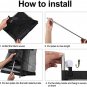 Portable Mesh Baby Gate,Black Mesh Magic Pet Dog Gate for Stairs/Doorways/Hallwa