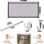 Portable Mesh Baby Gate,Black Mesh Magic Pet Dog Gate for Stairs/Doorways/Hallwa