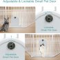 Baby Gates Extra Wide, 3-Panel Dog Gate with Door, 70 in Metal Baby Gate Heavy D