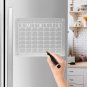 Clear Magnetic Dry Erase Board for Fridge 11â X 14.2â Acrylic Magnetic Calendar