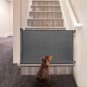 Retractable Baby Gate, 33" Tall, Extends up to 55'' Wide, Black/Child Safety Bab
