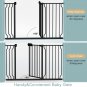 Extra Wide Baby Gate Pressure Mount Extra Wide Dog Gate Tension Indoor Safety Do