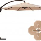 Napoli 11 FT Cantilever Offset Umbrella with 360° Rotation