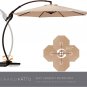 Napoli 11 FT Cantilever Offset Umbrella with 360&Acirc;&deg; Rotation