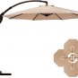 Napoli 11 FT Cantilever Offset Umbrella with 360° Rotation
