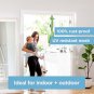 Indoor/Outdoor Retractable Baby Gate 33" Tall, Extends to 71" Wide, White