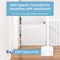 Indoor/Outdoor Retractable Baby Gate 33" Tall, Extends to 71" Wide, White