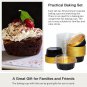 7.8Oz Mini Cake Pans with Lids, 50PCS Aluminum Cupcake Baking Cups, Extra Large
